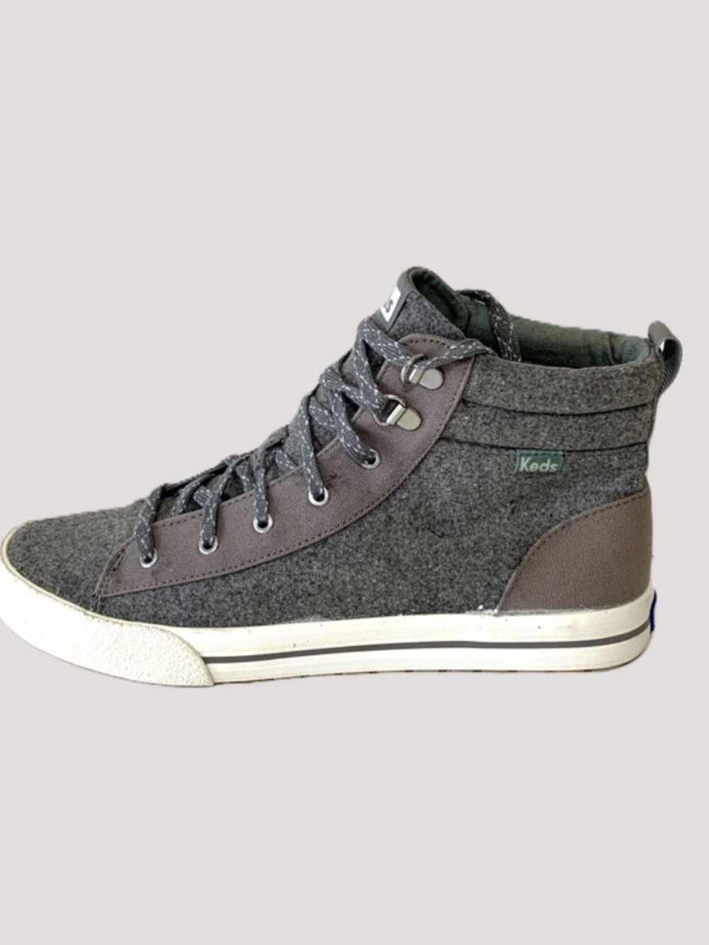 New Without Tags High-Top Keds Sneakers Women Size 7 Gray Textured